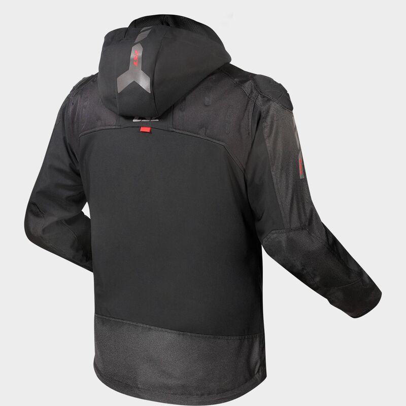Chaqueta LS2 Color Negro ZIRCONIUM Man Jacket Black & Red - Imagen 2