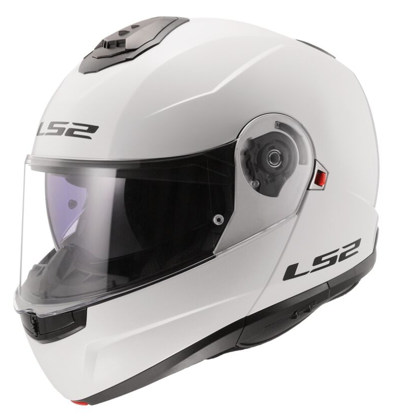 Casco LS2 Modular Strobe II Color Blanco White Gloss FF908