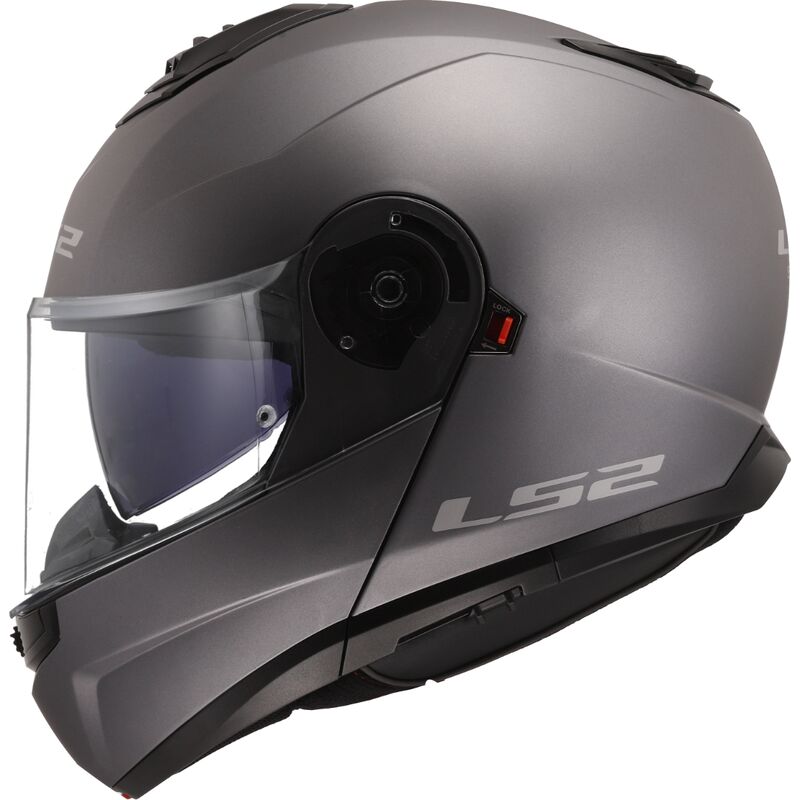 Casco Modular LS2 Strobe II Color Mate Titanio FF908 - Imagen 2