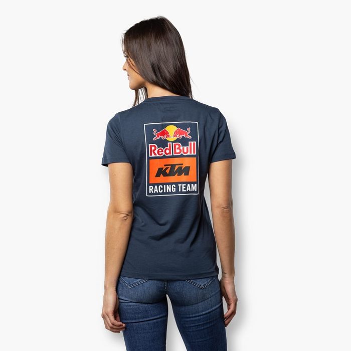 Camiseta Mujer RB KTM Backprint T-Shirt Navy Color Azul - Imagen 4